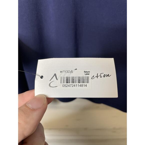 NY Collection Top Womens Large Lace Yoke 3/4 Sleeve Knit Pullover Shirt - Picture 11 of 12